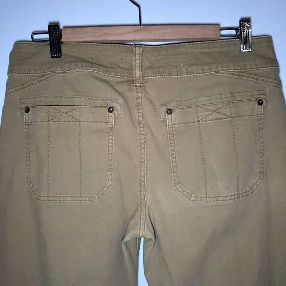 Anthropology Pilcro The Wanderer Straight Leg Pants Utility Cargo Tan | Wmn's 29 - Picture 7 of 12